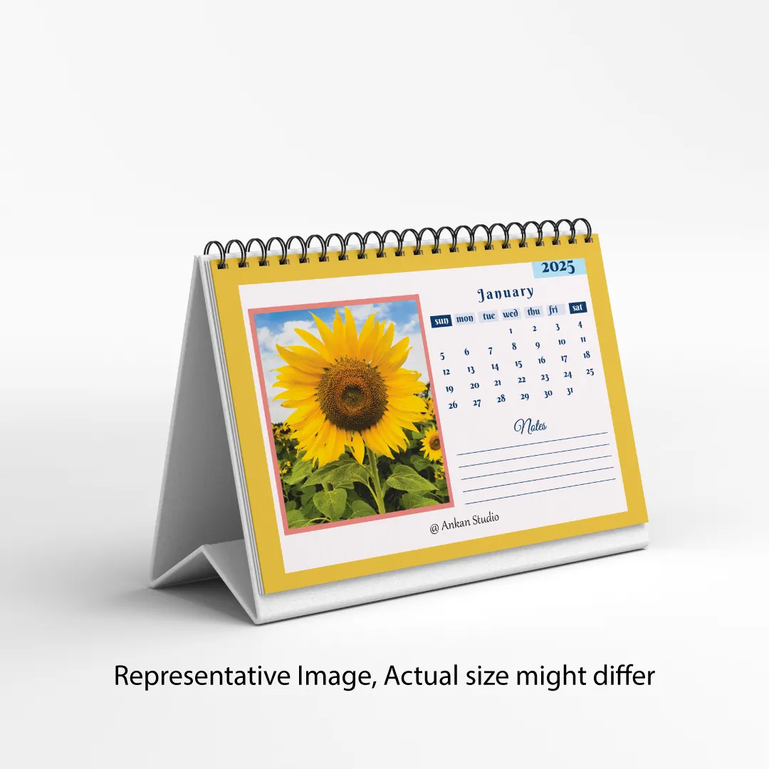 Flowers Calendar | Desktop Calendar 2025 | Flower Theme - Image 2