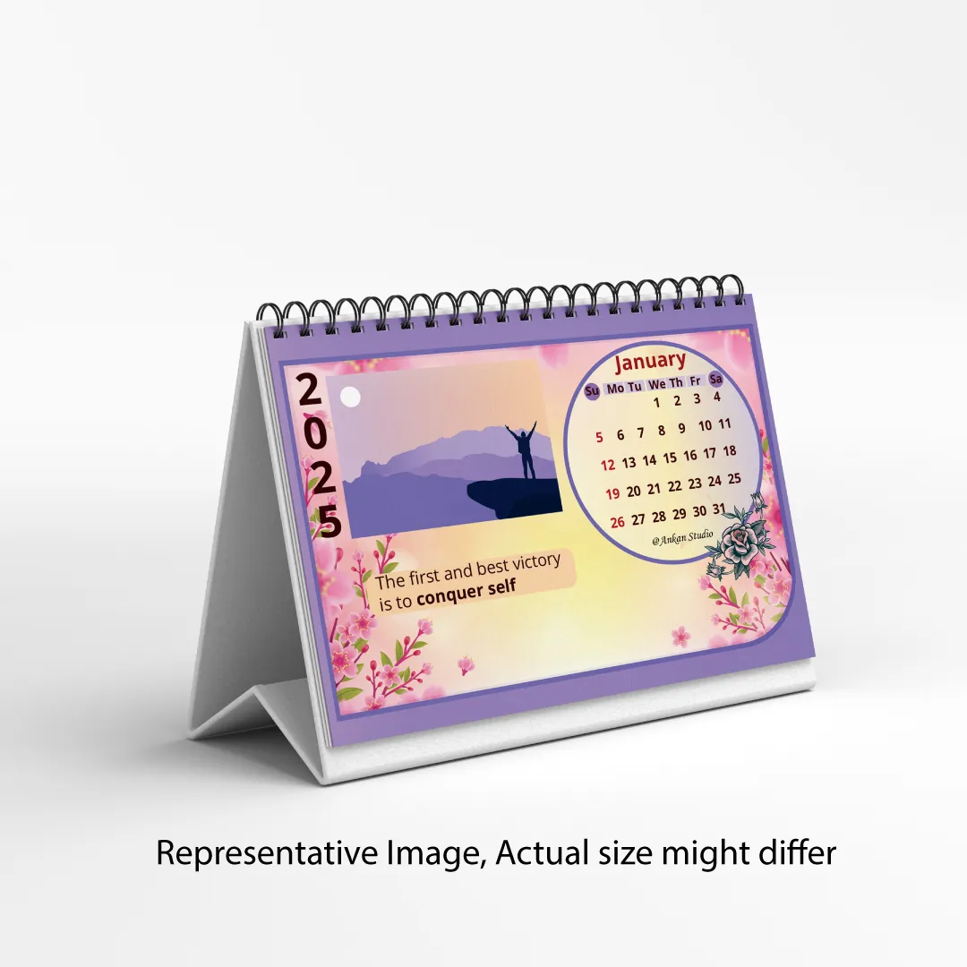 Motivational Calendar | Desktop Calendar 2025 | Discipline Theme - Image 2