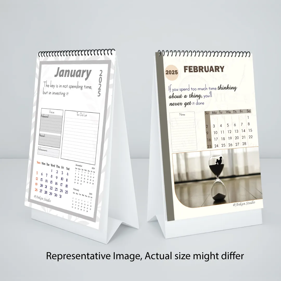 Motivational Calendar | Desktop Calendar 2025 | Time Management Theme - Image 2
