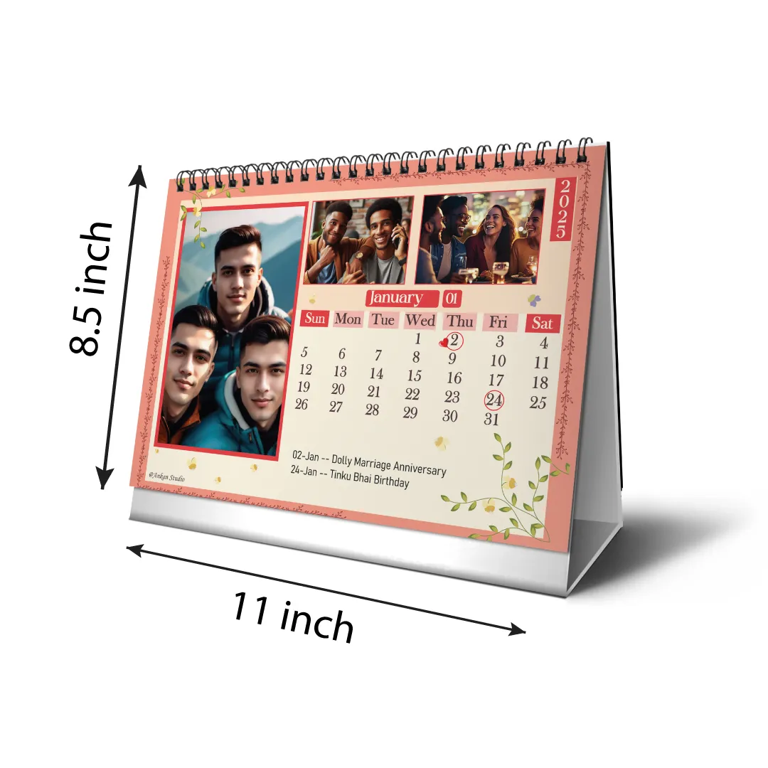 Personalized Calendar | Friends Calendar | Desktop Calendar 2025 | Friends Photos Theme - Image 4