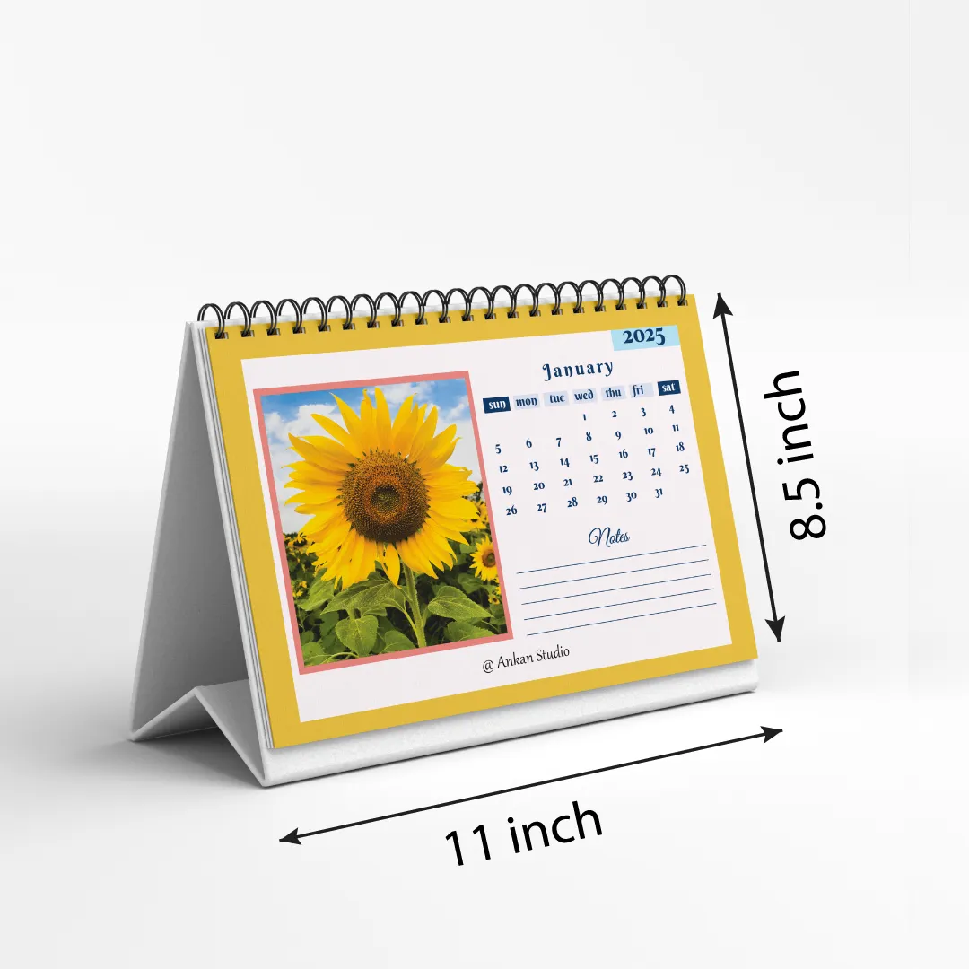 Flowers Calendar | Desktop Calendar 2025 | Flower Theme - Image 4