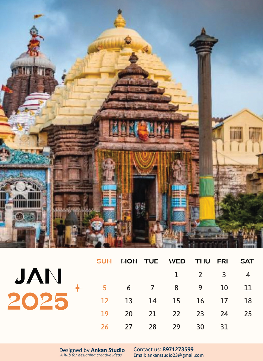 Wall Calendar | Temples of India Theme | 2025 - Image 2
